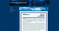 Desktop Screenshot of crystalchemicalspk.co.uk